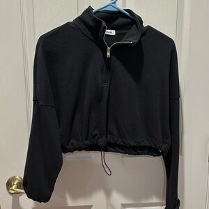Black Long Sleeve Quarter Zip